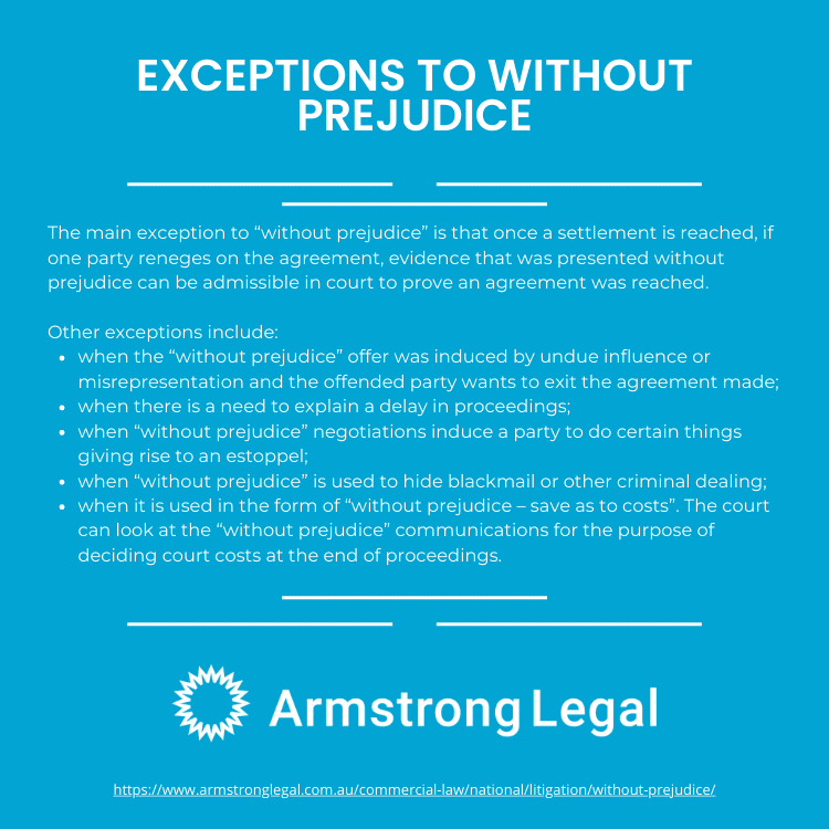 What Does Without Prejudice Mean Armstrong Legal